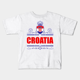 CROATIA FOOTBALL GIFTS | CROATIA VIGNETTE Kids T-Shirt